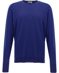 John Smedley - Marcus Maglioni Blu - Lyst