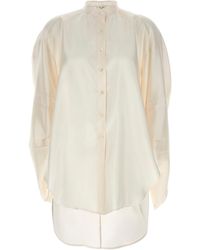 DI.LA3 PARI' - Curled Sleeve Shirt Shirt, Blouse - Lyst