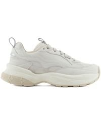 Emporio Armani Exclusive - Leather Sneakers - Lyst