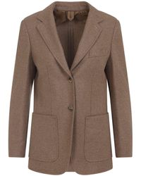 Max Mara - Cacha Dark Alpaca Caraffa Tailored Jacket - Lyst
