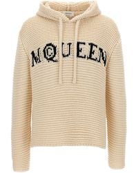 McQueen - Inlaid Logo Hoodie - Lyst