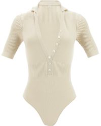 Jacquemus - Le Body Yauco Intimo Beige - Lyst