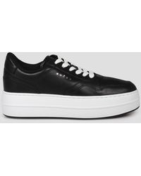 Hogan - Calfskin Lace-Up Skyscraper Sneakers - Lyst