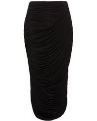 Magda Butrym - Draped Midi Skirt - Lyst