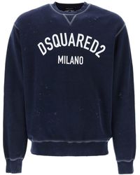 DSquared² - "Used Effect Cool Fit Sweatshirt - Lyst