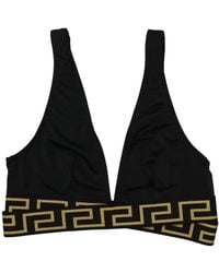 Versace - Greca Border Bikini Top - Lyst