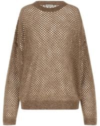Brunello Cucinelli - Dazzling Mesh Sweaters And Cardigans - Lyst