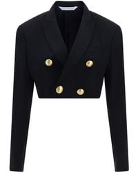 Palm Angels - Giacca Blazer Cropped - Lyst