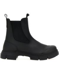 Ganni - Rubber City Boots, Ankle Boots - Lyst