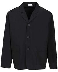 Thom Browne - Packable S/c W/ Flap Pockets (27) W/ Logo Print In Light Memory Tech Jackets Blue - Lyst