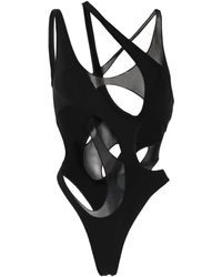 Mugler - One-Piece Swimsuit With Cut-Out Detail - Lyst