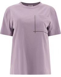 Brunello Cucinelli - T-Shirt Con Monili - Lyst