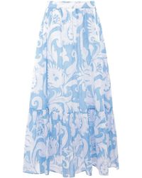 Etro - Paisley Print Maxi Skirt - Lyst