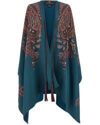 Etro - Floral Paisley Cape - Lyst