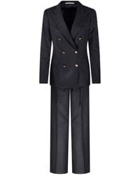 Tagliatore - Dresses Blacks And Greys - Lyst