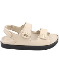 Givenchy - Leather 4g Sandals - Lyst