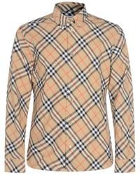 Burberry - Shirts Light And Natural-Uomo - Lyst