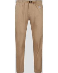 White Sand - Parachute Canvas Stretch Trousers - Lyst