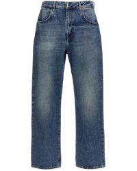 Givenchy - Logo Plaque Jeans Blu - Lyst