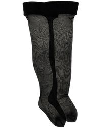 Dolce & Gabbana - Logo Over-The-Knee Socks - Lyst