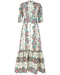 Etro - Floral Print Maxi Dress Dresses - Lyst