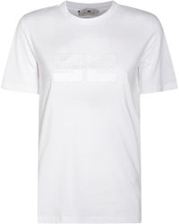 Elisabetta Franchi - T-Shirts And Polos Light And Natural-Donna - Lyst