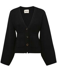 KHAITE - Black Cashmere Scarlet Cardigan - Lyst