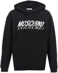 Moschino - Logo Print Hoodie - Lyst