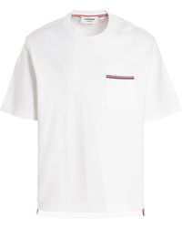 Thom Browne - Pocket T Shirt Bianco - Lyst