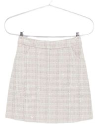 Emporio Armani - Wool Blend Mini Skirt - Lyst