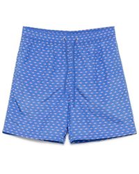 Paul & Shark - Printed Swim Shorts - Lyst