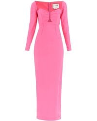Roland Mouret - Maxi Pencil Dress With Cut Outs - Lyst