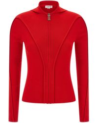 Victoria Beckham - Slim-Fit Cardigan With Wool Hood - Lyst