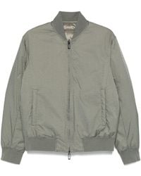 Emporio Armani - Jacquard Nylon Bomber Jacket - Lyst