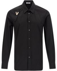 McQueen - Harness Camicie Nero-Uomo - Lyst