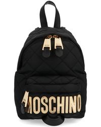 Moschino - Zaino Mini Trapuntato Con Logo - Lyst