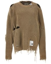 Maison Mihara Yasuhiro - Destroyed Sweater - Lyst