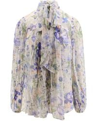 Zimmermann - Top in viscosa con stampa floreale - Lyst