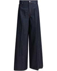 Max Mara - Denim Wide Leg Jeans - Lyst