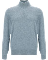 Brunello Cucinelli - Half-Zip Sweater - Lyst