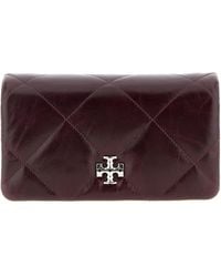 Tory Burch - Kira Diamond Borse A Tracolla Bordeaux-Donna - Lyst