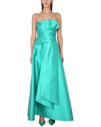 Alberta Ferretti - Mikado Bustier Dress - Lyst