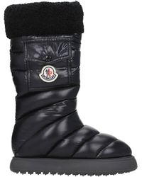 Moncler - Gaia Fleece-trimmed Quilted Shell Boots - Lyst