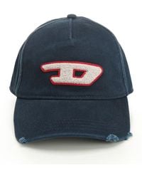 DIESEL - Baseball Cap Cappelli Nero-Uomo - Lyst