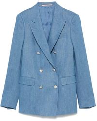 Tagliatore - Cotton Double-Breasted Jacket - Lyst