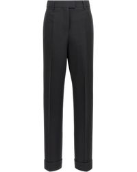 Ferragamo - Stretched Pleated Trousers - Lyst
