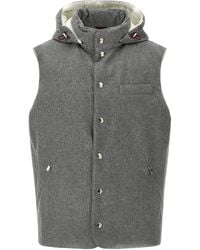 Brunello Cucinelli - Padded Wool Vest - Lyst