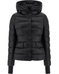 Moncler - Armoniques Coats Nero-Donna - Lyst