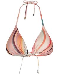 Paul Smith - "Dusky Swirl" Bikini Top - Lyst