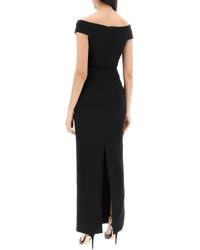 Solace London - Maxi Abito Ines Off Shoulder - Lyst